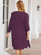 Sunnderly Mother of The Bride Dresses Prom Dress Casual Pleated Dress SY28065 by numbersea