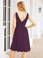 Numbersea Homecoming Dresses Knee Length Skirt V Back 28062 by numbersea