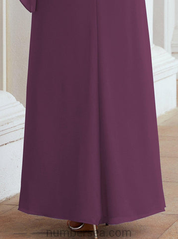 Sunnderly Formal Party Gown Dress Long Mother of The Bride Dresses with Ruffle Cape SY28026