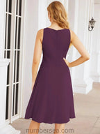 Sunnderly Mother of The Bride Dresses Prom Dress Casual Pleated Dress SY28065 by numbersea