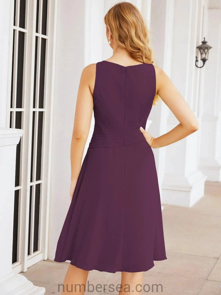 Sunnderly Mother of The Bride Dresses Prom Dress Casual Pleated Dress SY28065 by numbersea