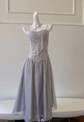 Classy Purple Sequins Tulle Beaded Tassel Prom Dress A Line Evening Dress Y8586 by simplepromdress