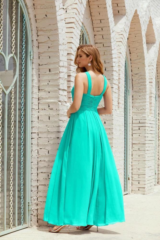 Halter Bridesmaid Dresses Formal Cocktail Prom Gown 28015 by numbersea