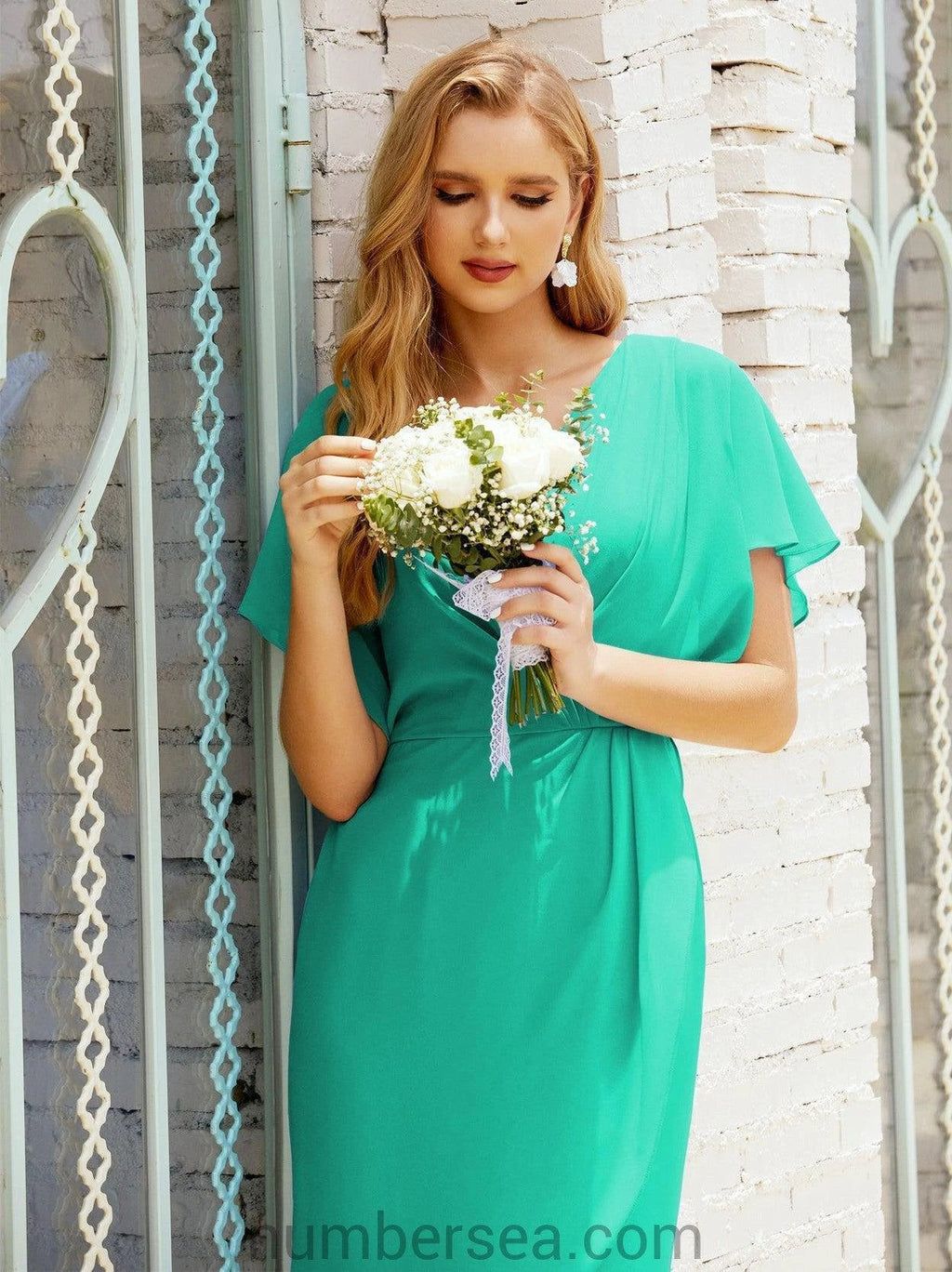Homecoming Dresses Knee Length Sleeveless Prom Gowns 28021 by numbersea