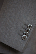 Taupe Wool 3-Piece Wedding Suit | Tailored Groom & Groomsmen Attire by 男装