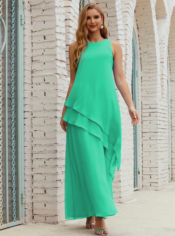 Chiffon Long Plus Size Mother of Bride Dresses Formal Bridesmaid Prom Gown SY28019