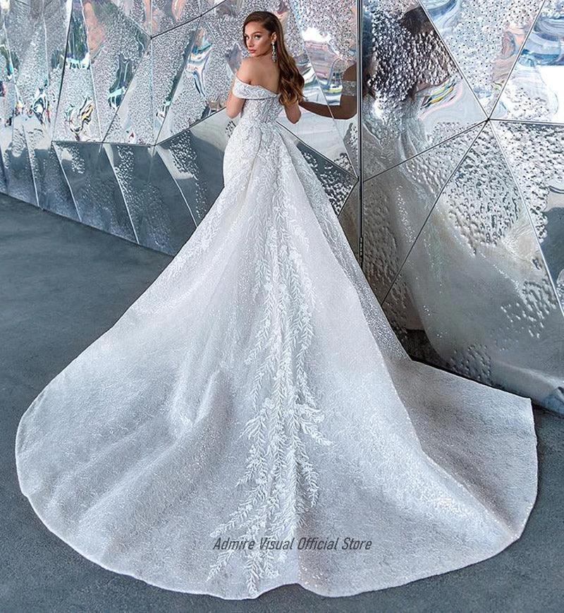 Newest Wedding Dress Mermaid 2 in 1 For Bride Sweetheart Neckline With Lace Apliques Custom Made Plus Sizes Vestidos De Novias by payinti