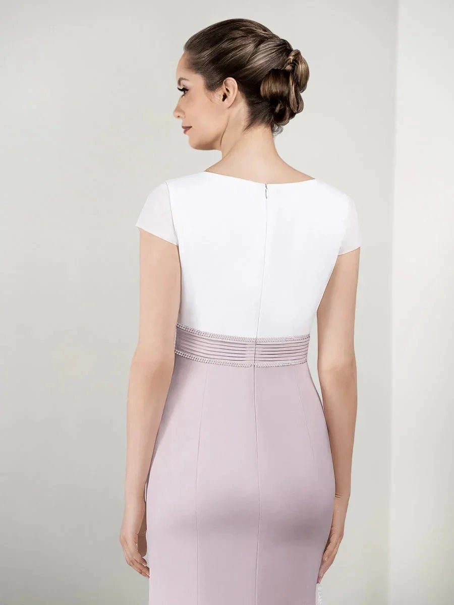 Sheath/Column Mother of the Bride Dresses with Jacket & Beading by Dreamylily