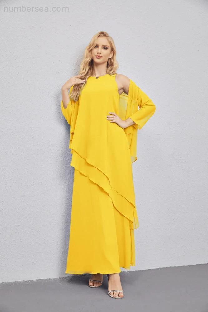 Mother of Bride Dresses with Open Front Lightweight Cardigan Formal Prom Gown 28081 by numbersea