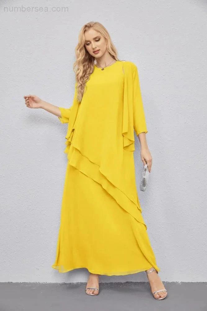 Mother of Bride Dresses with Open Front Lightweight Cardigan Formal Prom Gown 28081 by numbersea
