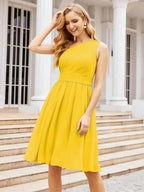 Numbersea Homecoming Dress One Shoulder Pleated Short Formal Prom Gowns 28046 by numbersea
