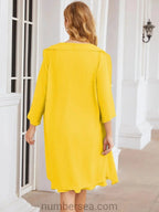 Sunnderly Mother of The Bride Dresses Prom Dress Casual Pleated Dress SY28065 by numbersea