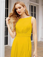Numbersea Bridesmaid Dresses for Wedding Ruffles Long Formal Prom Gowns 28039 by numbersea