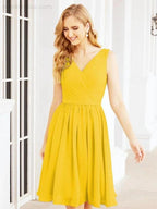 Numbersea Homecoming Dresses Knee Length Skirt V Back 28062 by numbersea