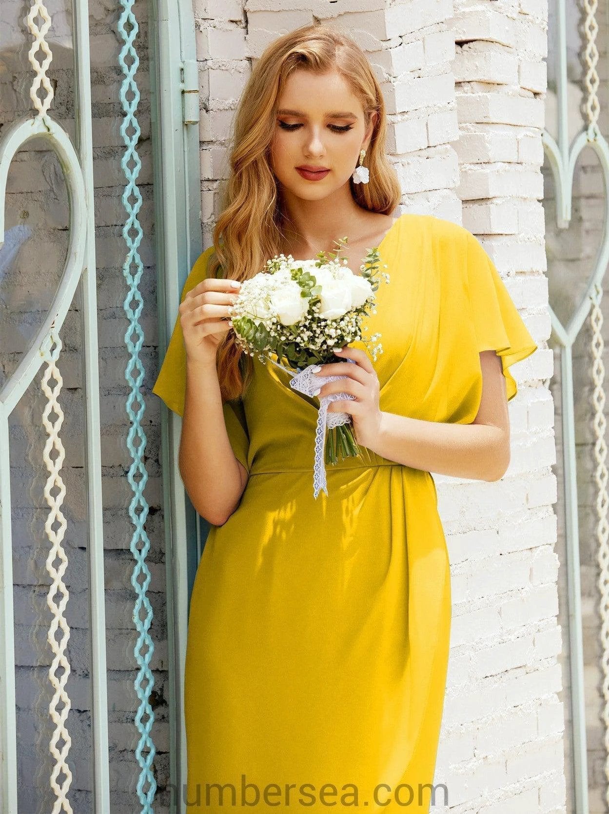 Homecoming Dresses Knee Length Sleeveless Prom Gowns 28021 by numbersea