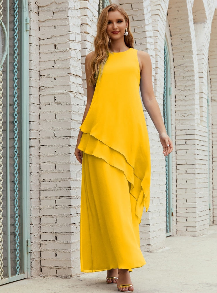 Chiffon Long Plus Size Mother of Bride Dresses Formal Bridesmaid Prom Gown SY28019