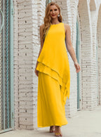 Chiffon Long Plus Size Mother of Bride Dresses Formal Bridesmaid Prom Gown SY28019