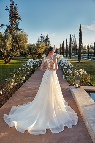 Vestido de novia elegante sin mangas para mujer, escote corazón, corte A, plisado, hecho a medida 