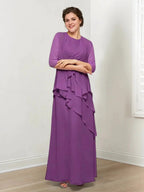 A-Line/Princess Mother of the Bride Dresses with Ruffles & Jacket by Dreamylily