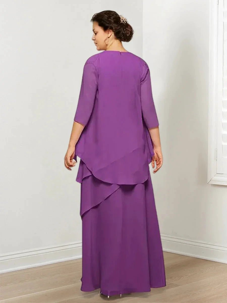 A-Line/Princess Mother of the Bride Dresses with Ruffles & Jacket by Dreamylily