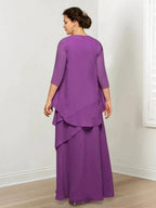 A-Line/Princess Mother of the Bride Dresses with Ruffles & Jacket by Dreamylily