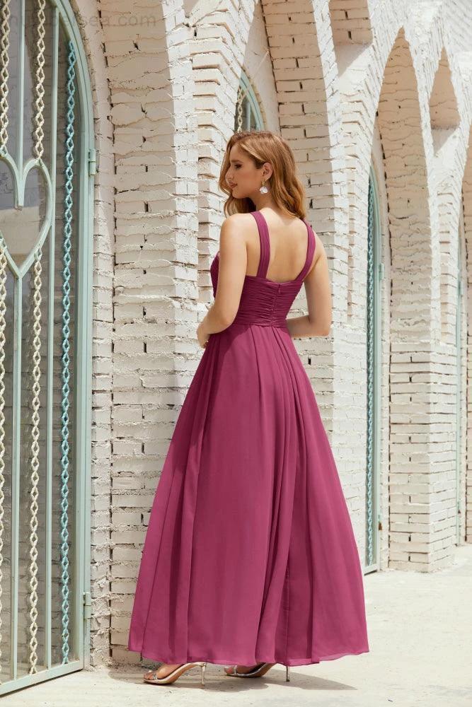 Halter Bridesmaid Dresses Formal Cocktail Prom Gown 28015 by numbersea