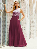 Lace Bridesmaid Dress Floor Length Evening Gowns with Pockets 28017 by numbersea
