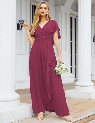 Numbersea Bridesmaid Dresses Backless Formal Prom Gowns for Evening Party Mother of The Bride Dress 28040