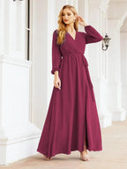 Sunnderly Women's Chiffon Bridesmaid Dress A line Long Sleeves Formal Evening Prom Gown for Wedding Guest SY28032 by numbersea