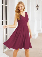 Numbersea Homecoming Dresses Knee Length Skirt V Back 28062 by numbersea
