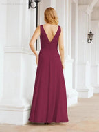 Numbersea Bridesmaid Dresses for Wedding Ruffles Long Formal Prom Gowns 28039 by numbersea