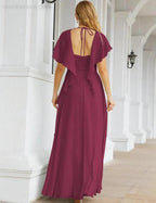 Numbersea Bridesmaid Dresses Backless Formal Prom Gowns for Evening Party Mother of The Bride Dress 28040 by numbersea
