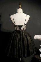 Chic Lace Spaghetti Straps Tulle Short Homecoming Dresses by Cicinia