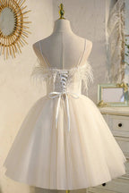 Chic Sleeveless Spaghetti Straps Tulle Princess Homecoming Dresses by Cicinia