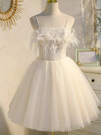 Chic Sleeveless Spaghetti Straps Tulle Princess Homecoming Dresses by Cicinia