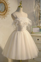 Chic Sleeveless Spaghetti Straps Tulle Princess Homecoming Dresses by Cicinia