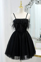 Chic Sleeveless Spaghetti Straps Tulle Princess Homecoming Dresses by Cicinia