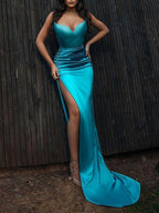 Ladies Elegant Tube Top Dinner Party Solid Color Dress Evening Dress Y58 by simplepromdress