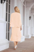 Sunnderly Two-Piece A-line Mother of The Bride Dress Formal Party Gown Dress SY28072 by numbersea
