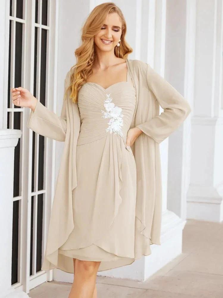 Sunnderly Mother of The Bride Groom Dresses Lace Appliques for Wedding Guest SY28066 by numbersea