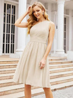 Numbersea Homecoming Dress One Shoulder Pleated Short Formal Prom Gowns 28046 by numbersea