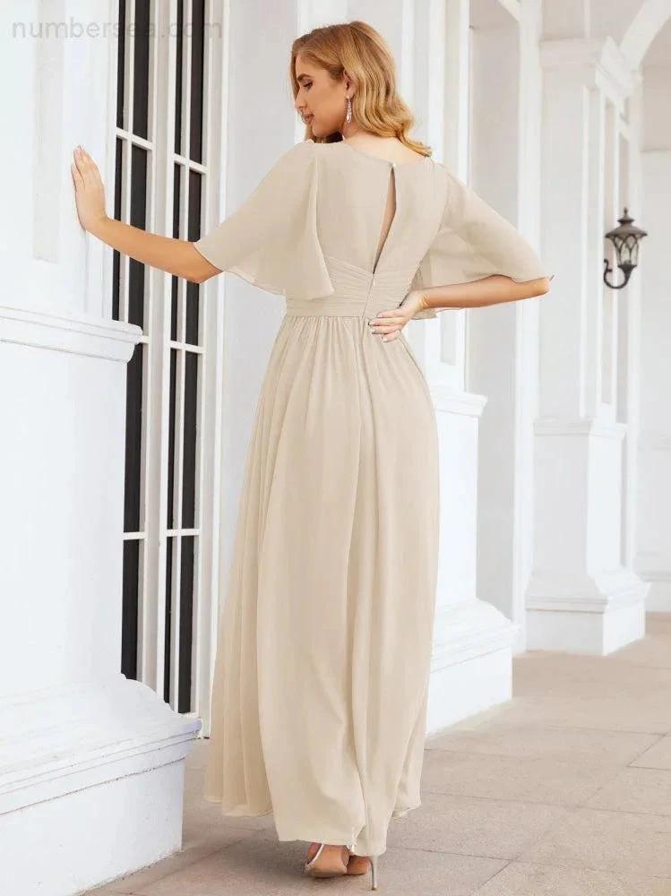 Numbersea Bridesmaid Dresses for Women Wedding Long Party Prom Dress 28068 by numbersea