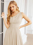 Numbersea One Shoulder Bridesmaid Dresses Long Maxi Formal Evening Party Prom Gowns 28061 by numbersea
