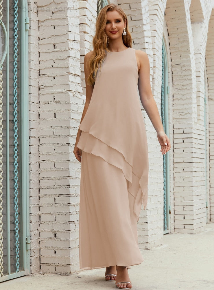 Chiffon Long Plus Size Mother of Bride Dresses Formal Bridesmaid Prom Gown SY28019