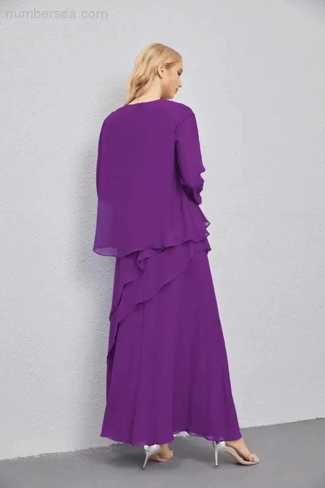 Mother of Bride Dresses with Open Front Lightweight Cardigan Formal Prom Gown 28081 by numbersea