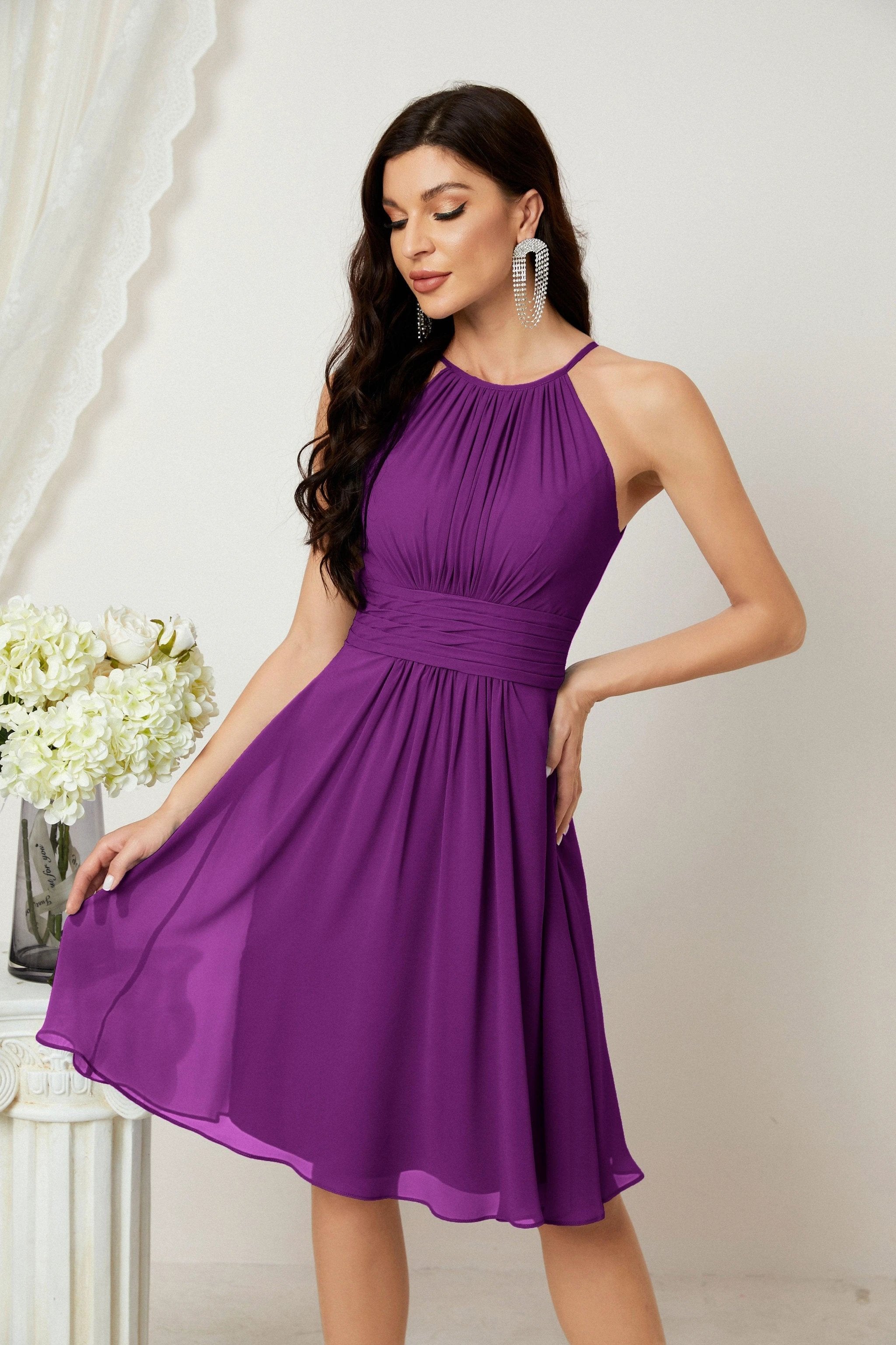 Halter Homecoming Dresses Formal Evening Party Cocktail Dress 28011 by numbersea