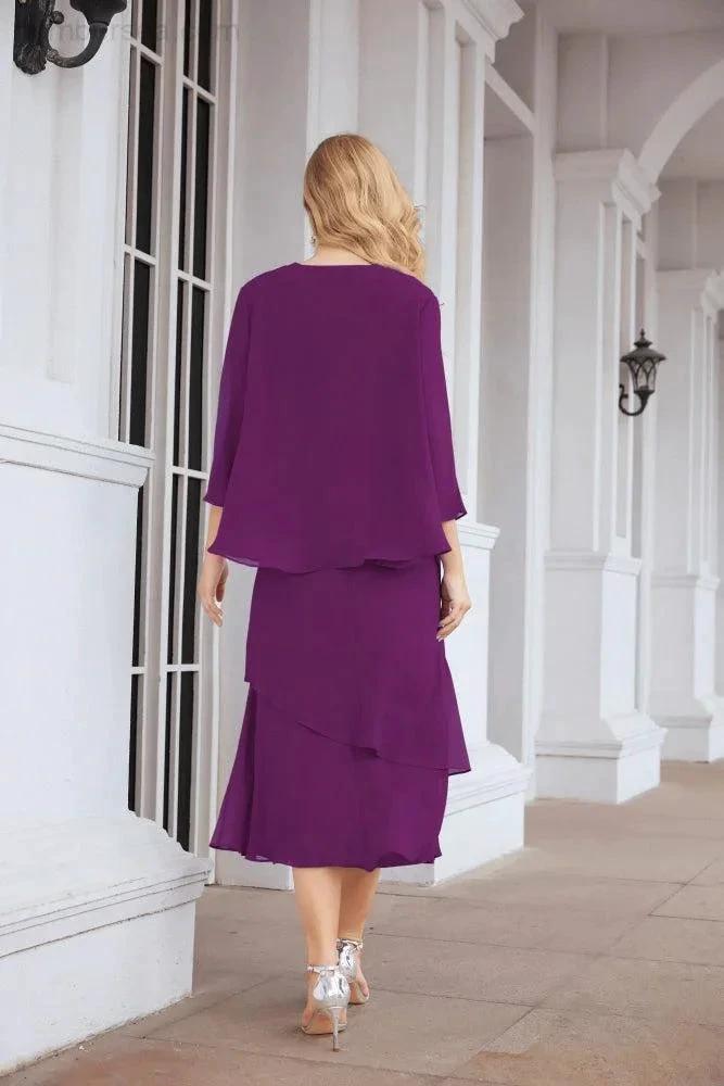 Sunnderly Two-Piece A-line Mother of The Bride Dress Formal Party Gown Dress SY28072 by numbersea