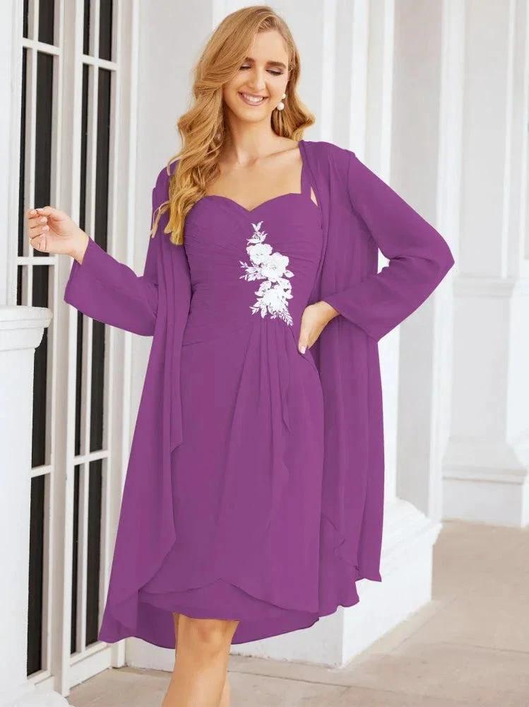 Sunnderly Mother of The Bride Groom Dresses Lace Appliques for Wedding Guest SY28066 by numbersea