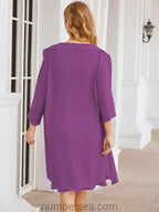 Sunnderly Mother of The Bride Dresses Prom Dress Casual Pleated Dress SY28065 by numbersea