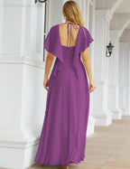 Numbersea Bridesmaid Dresses Backless Formal Prom Gowns for Evening Party Mother of The Bride Dress 28040 by numbersea